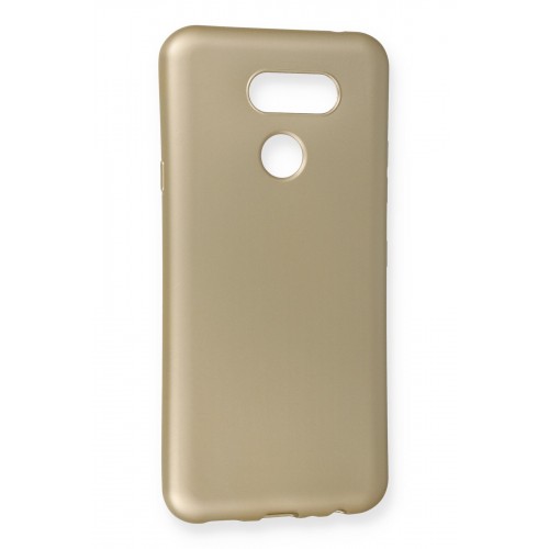 Newface LG K50S Kılıf Premium Rubber Silikon - Gold