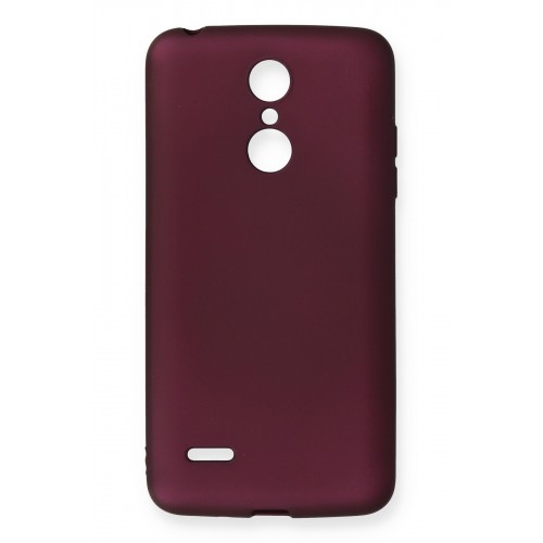 Newface LG K8 2017 Euro Kılıf Premium Rubber Silikon - Mürdüm