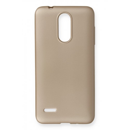 Newface LG K9 Kılıf Premium Rubber Silikon - Gold