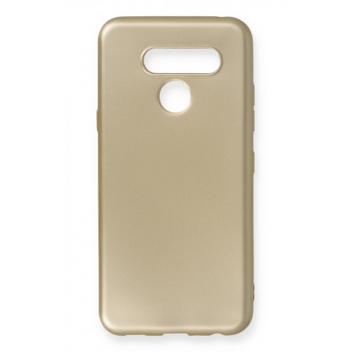 Newface LG Q60 Kılıf Premium Rubber Silikon - Gold