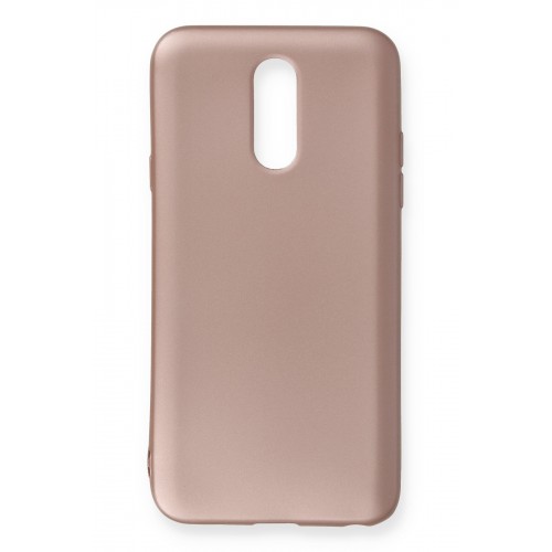 Newface LG Q7 Kılıf Premium Rubber Silikon - Rose Gold