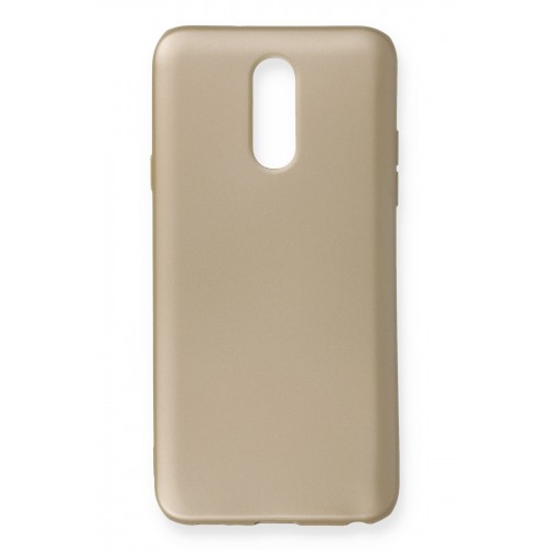 Newface LG Q7 Kılıf Premium Rubber Silikon - Gold