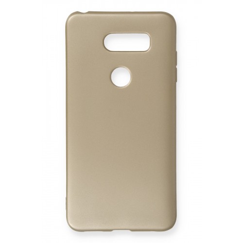 Newface LG V30 Kılıf Premium Rubber Silikon - Gold