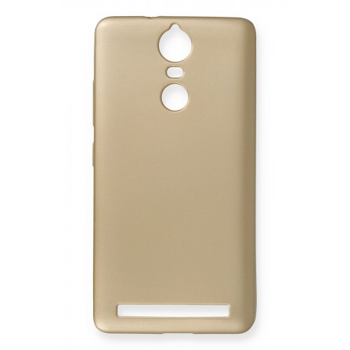 Newface Lenovo K5 Note Kılıf Premium Rubber Silikon - Gold