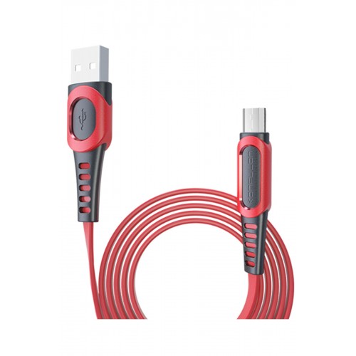 Konfulon DC-01 Süper Hızlı Micro USB Kablo 1M 2.4A - Kırmızı