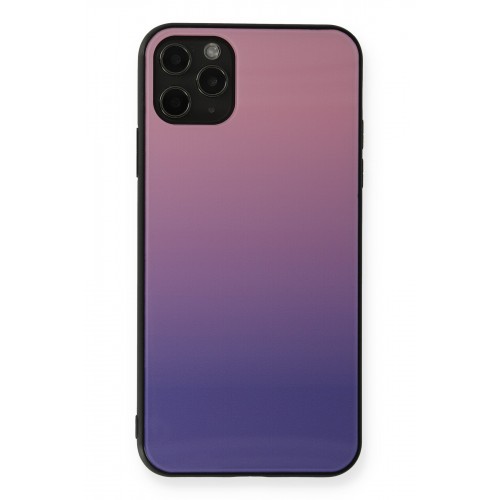 Newface iPhone 11 Pro Max Kılıf Grady Silikon - Pembe-Mor