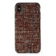 Newface iPhone XS Kılıf Ottoman Kumaş Silikon - Bordo