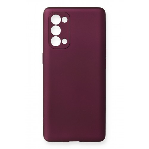 Newface Oppo Reno 5 Pro Kılıf Premium Rubber Silikon - Mürdüm