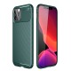 Newface iPhone 11 Pro Max Kılıf Focus Karbon Silikon - Yeşil