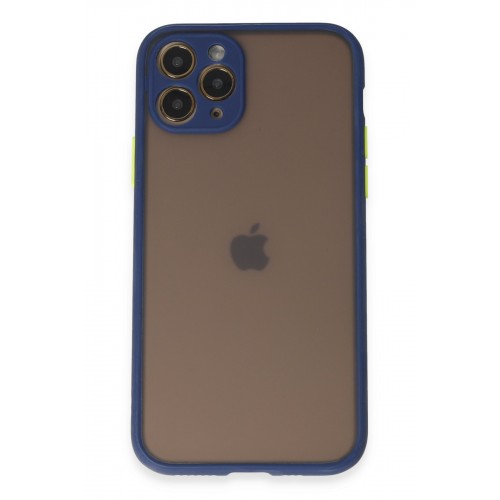 Newface iPhone 11 Pro Kılıf Montreal Silikon Kapak - Lacivert