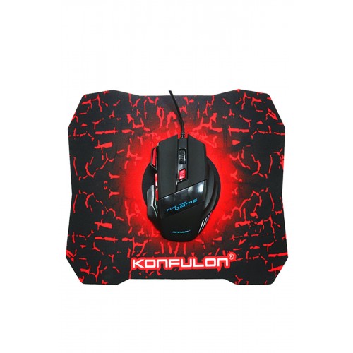 Konfulon G2 RGB Işıklı Kablolu Gamer Mouse   Mouse Pad