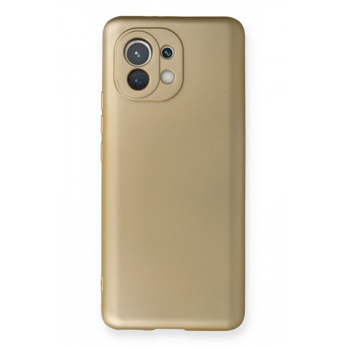 Newface Xiaomi Mi 11 Kılıf Premium Rubber Silikon - Gold