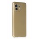 Newface Xiaomi Mi 11 Kılıf Premium Rubber Silikon - Gold