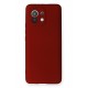 Newface Xiaomi Mi 11 Kılıf Premium Rubber Silikon - Bordo