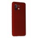 Newface Xiaomi Mi 11 Kılıf Premium Rubber Silikon - Bordo