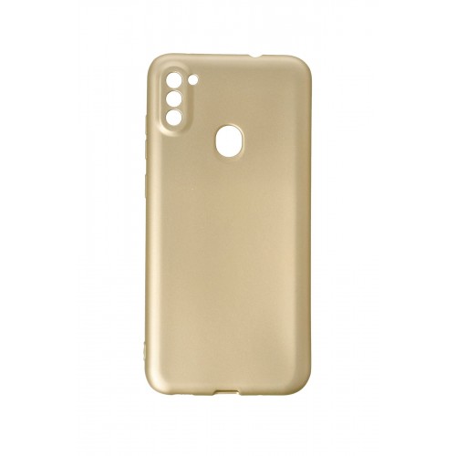 Newface Samsung Galaxy A11 Kılıf Premium Rubber Silikon - Gold