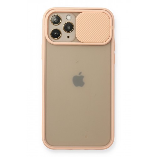 Newface iPhone 11 Pro Kılıf Palm Buzlu Kamera Sürgülü Silikon - Pembe