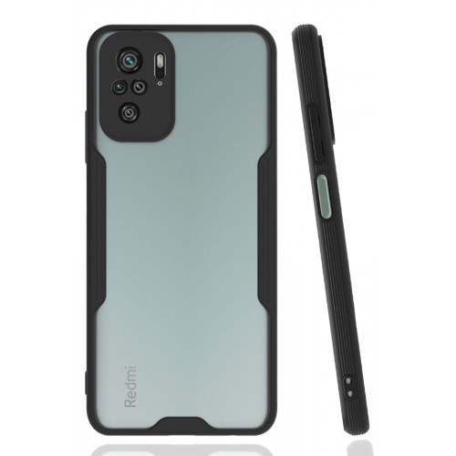 Newface Xiaomi Redmi Note 10 Kılıf Platin Silikon - Siyah