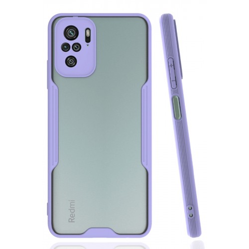 Newface Xiaomi Redmi Note 10 Kılıf Platin Silikon - Lila