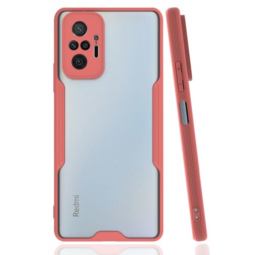 Newface Xiaomi Redmi Note 10 Pro Kılıf Platin Silikon - Pembe