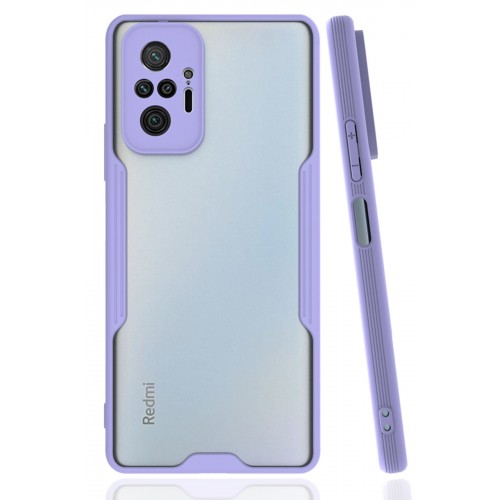 Newface Xiaomi Redmi Note 10 Pro Kılıf Platin Silikon - Lila