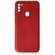 Newface Samsung Galaxy M11 Kılıf Premium Rubber Silikon - Bordo