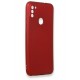 Newface Samsung Galaxy M11 Kılıf Premium Rubber Silikon - Bordo