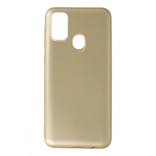 Newface Samsung Galaxy M30S Kılıf Premium Rubber Silikon - Gold