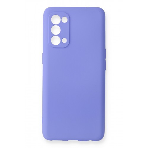 Newface Oppo Reno 5 Pro Kılıf Premium Rubber Silikon - Lila