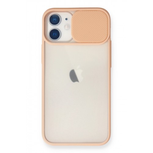 Newface iPhone 11 Kılıf Palm Buzlu Kamera Sürgülü Silikon - Pembe