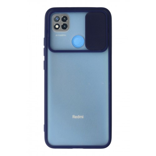 Newface Xiaomi Redmi 9C Kılıf Palm Buzlu Kamera Sürgülü Silikon - Lacivert