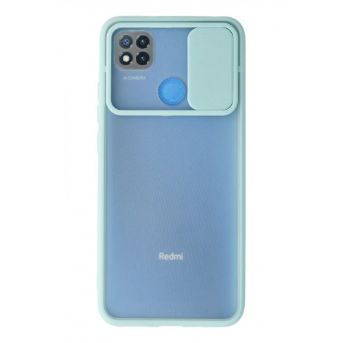 Newface Xiaomi Redmi 9C Kılıf Palm Buzlu Kamera Sürgülü Silikon - Turkuaz