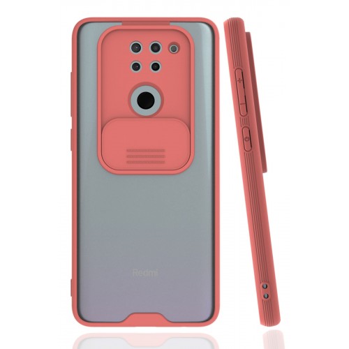 Newface Xiaomi Redmi Note 9 Kılıf Platin Kamera Koruma Silikon - Pembe