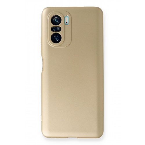 Newface Xiaomi Mi 11i Kılıf Premium Rubber Silikon - Gold