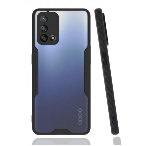 Newface Oppo A74 4G Kılıf Platin Silikon - Siyah