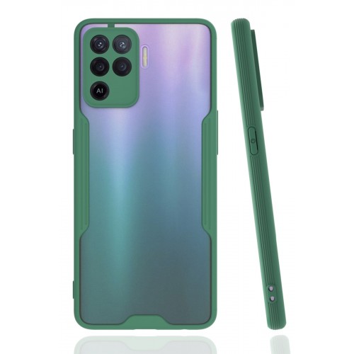 Newface Oppo Reno 5 Lite Kılıf Platin Silikon - Yeşil