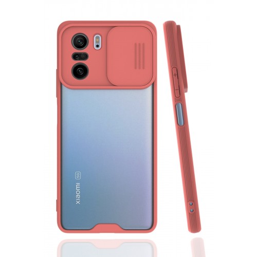 Newface Xiaomi Redmi K40 Kılıf Platin Kamera Koruma Silikon - Pembe