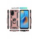 Newface Oppo A74 4G Kılıf Sofya Yüzüklü Silikon Kapak - Rose