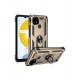 Newface Realme C21 Kılıf Sofya Yüzüklü Silikon Kapak - Gold