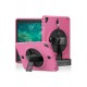 Newface iPad 5 Air 9.7 Kılıf Strap-C Otterbox Tablet Kapak - Pembe