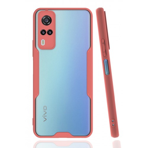 Newface Vivo Y51A Kılıf Platin Silikon - Pembe