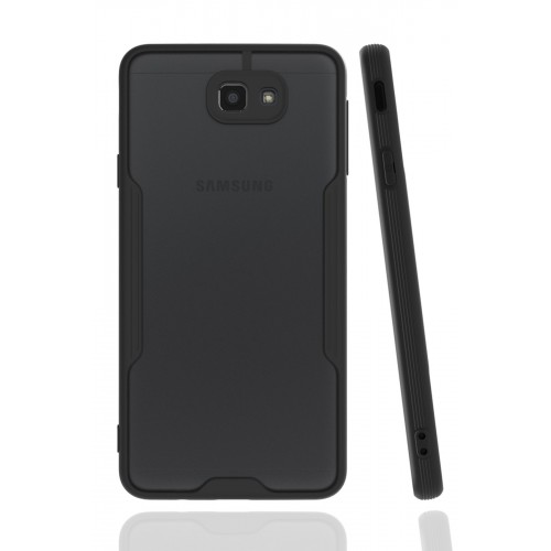 Newface Samsung Galaxy J7 Prime Kılıf Platin Silikon - Siyah