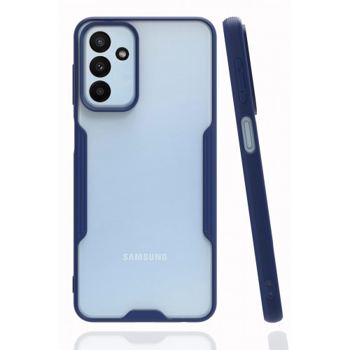 Newface Samsung Galaxy M23 Kılıf Platin Silikon - Lacivert