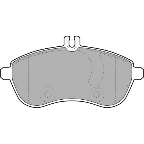 FREN BALATASI ÖN MERCEDES-BENZ C 180 08-14, C 200 07-14, C 230 07-14, C 250 09-14, C 280 07-14, E 200 13-16, E 220 09-15, SLK 250 11 -, SLC 180 16 -