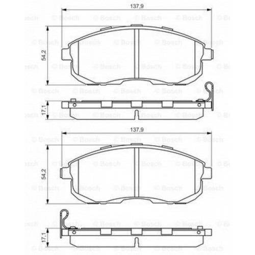 FREN BALATASI ÖN NISSAN JUKE 1.5 DCI / 1.6 / 1.6 DIG-T 10 -, JUKE 1.5 DCI 13 -, TIIDA 1.6 / 1.6 HATCHBACK 07 -, TEANA 2.5 09 -, TEANA 2.5 08 -, TEANA 2.5 4X4 03 -, PATROL 2.8 DIESEL TURBO 89-98