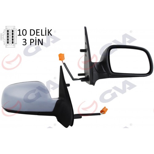 DIŞ DİKİZ AYNASI SAĞ XSARA 03 ELEKTRİKLİ ISITMALI ASTARLI KONVEKS 3 FİŞ VM-6146EPSR