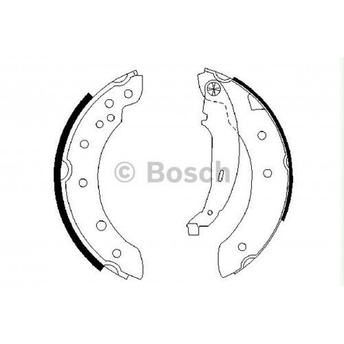 FREN BALATASI ARKA PEUGEOT 106 II 1.1 I / 1.4 I  96-04, 106 II 1.5 D 98-04, 306 1.6 00-01, 306 1.8 94-01, 306 1.9 D 98-01, 306 CABRIO 1.9 D 99-02, CLIO II 1.2 98 -, CLIO II 1.4 98-05, CLIO II 1.4 16V