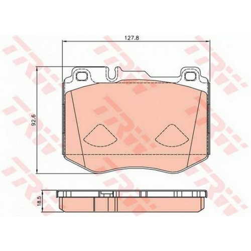 FREN BALATASI ÖN MERCEDES-BENZ C SERİSİ C 250 14-18, C 300 15-18, C 350 E 15-18, C 400 4-MATİC 14-