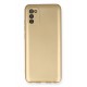 Newface Samsung Galaxy A02S Kılıf Premium Rubber Silikon - Gold