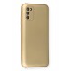 Newface Samsung Galaxy A02S Kılıf Premium Rubber Silikon - Gold